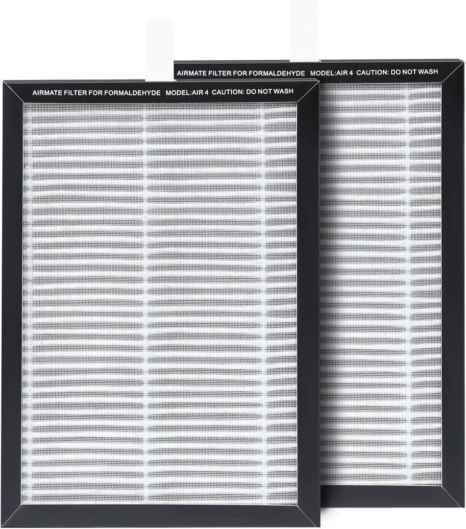 Only Suitable for Airmate AIR4-F-1 45" Bladeless Tower Fan, 2Pcs HEPA Filter & HEPA Filter Air Purifier 2in1