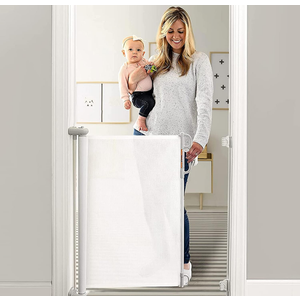 Momcozy Baby Gate, Retractable Baby Gate or Dog Gate Easy to USE for 33" Tall, Extends up to 55" Wide, Baby Gate for Stairs, Doorways, Hallways, Indoor, Outdoor