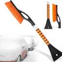 Showvigor 27" Car Snow Brush and Ice Scrapers for Car Windshield, 2-in-1 Detachable Ice Scraper and Brush for Car with Ergonomic Foam Handle, Suitable for Cars, Trucks, SUVs