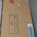 DWANTON Litter Box Enclosure, Cat Litter Box Furniture Hidden, with Scratching Mat, Wooden Cat Washroom Indoor, 31.5" L x 19.7" W x 21.7" H, Warm Brown