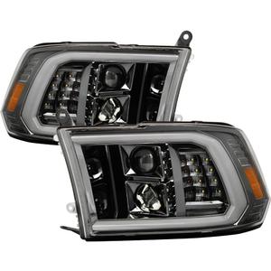 Spyder (xTune) Dodge Ram 09-18 1500~3500 LED DRL/Halogen Projector Headlights - Low Beam-H7(Included) ; High Beam-H7(Included) ; Signal-LED - Chrome