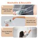 3 Pack Double Sided Tape Heavy Duty, Extra Large Clear Mounting Tape, Strong Removable No Residue, Reusable Double Nano Tape for Walls, Photos, Poster, Carpet, Home Office Decor, 10FT