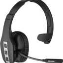 Conambo JBT600 Trucker Bluetooth Headset with Tri-Mic Noise Cancelling, CVC 8.0, Mute Button & 60Hrs Battery Life  Wireless Headset for Truck Drivers, Cell Phones & Office Use