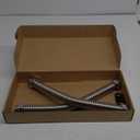 WHK 2 Pack 18-Inch Water Heater 1" Flexible Hose Connector Water Supply Line 1" Inch FIP x 1" Inch to Connect Water Heater,Water Softener,Water Filter (Stainless Steel)