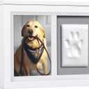 Pearhead Pet Photo Memory Box and Impression Kit for Dog or Cat Paw Print, White