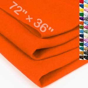 XSEINO Orange Large Felt Fabric 72" X 36 "(2 Square Yards), 1.4 mm Thick Soft Felt Fabric Sheet for Crafts, Orange Series Colors Soft Nonwoven Fabric, Fit for Decoration, Sewing, DIY Crafts