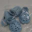 Dog Shoes, Dog Sandals for Hot Pavement, Water-Resistant Breathable Boots, Non-Slip Paw Protectors, Adjustable Straps Dog Rain Booties for Summer Beach and Rainy Day(Blue) (#8(width 2.36 inch))