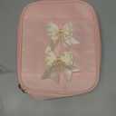 Bevalsa Backpack for Gilrs, Cute School Bags for Kids with Lunch Bag & Pen Case, Bow Bookbag for Girls Children Teens for Elementary Middle High School Student, Back To School Gift (Pink)