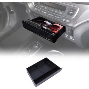 Center Console Organizer Tray for Honda Pilot 2016-2022/ Ridgeline 2017-2025/ Passport 2019-2025, ABS Material Console Drawer Storage Box Coin Container Accessories (Style B)