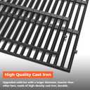 Genesis ii Grill Grates for Weber Genesis II 300 and Genesis II LX 300 Series Grills, Genesis II E&S 310 315 320 325 340, 18.75" Grill Parts for Weber Genesis 2, Weber 66095 66802,66805, Cast Iron