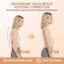 Posture Corrector for Women & Men Adjustable Back Brace with Full Back Support, Shoulder Straightener for Spine Alignment, Scoliosis, Hunchback & Back Pain Relief (Beige, Small) 