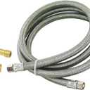 Eastman 5 Ft. Dishwasher Installation Kit, Braided Stainless Steel Supply Line with 3/8 Inch Compression Ends, 41041