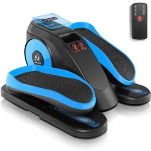 ANCHEER Under Desk Elliptical, Ellipse Leg Exerciser for Seniors Fully Assembled , Electric Seated Pedal Exerciser with Remote Control & 12 Adjustable Speed/Resistance