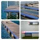 Nalwort Dock Bumpers 16 Feet and 24 Feet, Full Protection Dock Fender for Straight Edge and Side, Boat Dock Bumpers for Edging, Includes Mounting Screws, Black Gray Blue Brown Green Orange Yellow