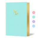 Billtigif Journal for Women, 256 Pages Cute Notebook Lined Journal, Leather Journals for Writing, Suitable for Work, Home and School, 5.7" x 8.3" - Green, Set of 5