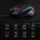 Redragon M612 Predator RGB Gaming Mouse, 8000 DPI Wired Optical Mouse with 11 Programmable Buttons & 5 Backlit Modes, Software Supports DIY Keybinds Rapid Fire Button