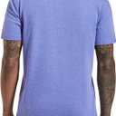 Men's Polo Shirts Short Sleeve Cotton Blend Moisture Wicking Dry Fit Performance Collared Golf Shirts for Men (Blue, XXL)