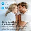 Sleep Earbuds for Side Sleepers, Mini Invisible Wireless Bluetooth 6.0 Micro Sleep Headphones, Hidden Earbuds with LED Screen for Small Ears Sleeping Working, Exercise, Hiking(Black)