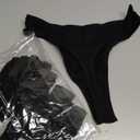 Women's Bikini L 6 pcs Black