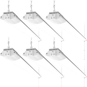 Barrina BS84 LED Shop Lights 4FT for Workshop, 84W 10000LM 5000K, 6 Packs, White-84W-6 Packs