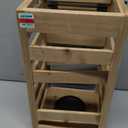 Farmhouse Lanterns Decorative Outdoor & Indoor, Wooden Candle Lanterns Decor, Outdoor Garden Hanging Lanterns for Gift, Yard, Garden, Patio, Balcony,Porch, Party (Pack of 1)