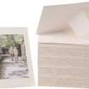 200 Pack Standing Paper Picture Frames 4x6,Cardboard Photo Frame with Easel,Paper Photo Frame Cards,Gallery Frames Bulk For Mother's Day Father's Day Graduation Birthday Wedding Classroom Craft DIY, White