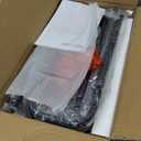 Slim Storage Cart, 4-Tier Narrow Rolling Cart with Handle, 5.9 Inches Deep, Slim Bathroom Shelf for Small Spaces, Kitchen, Dining Room, Living Room, Bathroom, Laundry Room, Rustic Brown