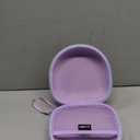 Kids Headphones Case Compatible with iClever BTH12 / HS19 / BTH26 / JoySpark-T5 / Candy Bila BH03 / EarFun/IMYB/MIDOLA MD-B01 / noot Products Foldable Kids Headphones, Purple+Green Edge (Case Only)