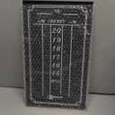 Large Professional Scoreboard Chalkboard for Cricket and 01 Darts Games - 15.5" x 9" Inch (39.3 x 22.9 cm) - Black Board - Eraser and 2 Chalk Pieces Included - by BetterLine