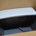 Amazon Basics Large Cat Litter Box with High Sides, Open Top for Easy Access, Includes Scoop with Storage, 19" x 15" x 11.75", Grey/Beige