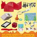 JOYIN 8 Pack Christmas Party Favor Non-Snap Party Table Favors with Reindeer Design Holiday Party Favor Supplies for Kids and Adults, Christmas Parties, Dinners and Holidays