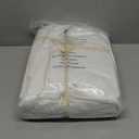 LBRO2M 100% Cotton Sheets Set Deep Pocket 19", 1000 Thread Count Queen Size 4 Piece Bed Sheet Sets Soft Comfortable Bedding All Season (Queen, White)