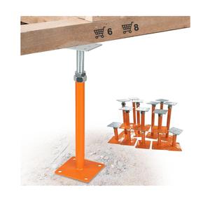 House Jacks for Leveling, Floor Jacks Screw 8 PCS Adjustable 11" - 16" Height Range, Foundation Jacks Pole Joist Support, Home Crawl Space Max Load Capacity 4 ton 8 Pack, Joist Lifting Post