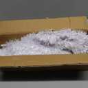 CCINEE 3Ft Artificial Christmas Tree, White Tabletop Hinged Christmas Tree with Metal Stand 130 Branch Tips Mini Christmas Tree for Xmas Party Supplies Home Indoor Decoration