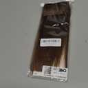 Brown Clip in Hair Extensions Straight Invisible 22" Long Synthetic Thick Clips on Hairpieces for Women