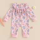 Newborn Baby Boy Easter Outfit Bunny Ear Hooded Long Sleeve Romper Jumpsuit Baby Girl Boy Spring Clothes (Pink, XS)