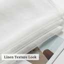 MIULEE 2 Panels Ivory Sheer Window Curtains Elegant Grommet Top Window Voile Drapes/Treatment Linen Textured Panels for Bedroom Living Room (54X96 Inches)