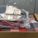 Madison Park Ridge Comforter Set - Cabin Lodge Plaid Herringbone Design, All Season Down Alternative Cozy Bedding with Matching Bedskirt, Shams, Decorative Pillow, Red Queen(90"x90") 7 Piece