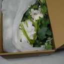 Ling's moment 2PCS White Sage Arch Flowers Artificial Floral Swags Wedding Centerpieces Faux Flower Garland Greenery Arrangements for Table Backdrop Easel Wall Entryway Outdoor Board