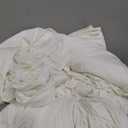 PartyVillage 4 Panels 5ftx30ft Ivory Ceiling Drapes for Wedding Parties – 30 FT Extra Long Thick Polyester Wrinkle-Free Drapery Tent Decor Decorations for Birthday Party Ceremony Stage Swag