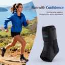 Ankle Brace for Women Men - Ankle Support Brace for Sprained Ankle, Ankle Stabilizer for Achilles, Tendon, Sprain, Injury Recovery, Lace up Ankle wrap for Running, Basketball, Volleyball (Ankle Brace, Medium)