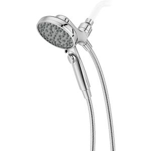 Pfister HydroFuse Handheld Shower Head with Magnetic Docking 6-Function High Pressure 2.5 GPM Polished Chrome Finish Hose Included for Bathroom Shower 016HFM01CC