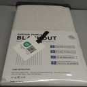 100% Blackout Shield Linen Blackout Curtains for Bedroom 84 Inches Long, Back Tab/Rod Pocket Living Room Drapes, Thermal Insulated Blackout Curtains 2 Panels Set, 50" W x 84" L, Cream