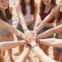 2 x Mio Angle Clay Beads 2 Boxes 24 Colors Bracelet Making Kit, Round Letter Beads with Charm and Elastic Strings, Friendship Bracelets Holiday Gifts for Girls Adults