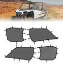 KEMIMOTO 2024/2025+ Window Mesh Net 4 Seater XP 1000 Side Soft Windshield Compatible with 2024/2025+ Polaris RZR XP 4 1000 Mesh Window Sun Shade Net UTV