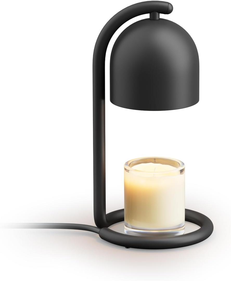 SwitchBot Smart Candle Warmer Lamp with Timer & Voice Control  Dimmable Flameless Candle Wax Melter, Matter-Enabled for Apple Home & Alexa, Perfect Valentine & Birthday Gift for Women, Home Decor (Black)