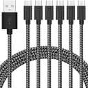 Micro USB Cable Android Charger [6-Pack 5ft] Nylon Braided Fast Sync&Charging Cord for Android, Samsung, Nexus, LG, HTC, Nokia, Sony, and More