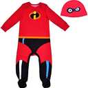 Disney The Incredibles Jack-Jack Baby Boys Footie Bodysuit and Cap Set for Newborn and Infant 18 Months