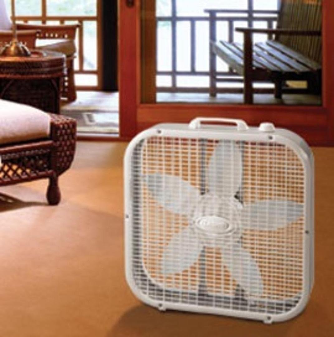 Lasko Air Circulating Box Fan 3733, White