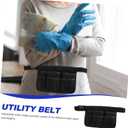 Gardening Tool Apron with 6 Pockets Waterproof Adjustable Waist Tool Pouch Work Belt for Gardeners Cleaners and Diy Projects 13X13X9 Inches